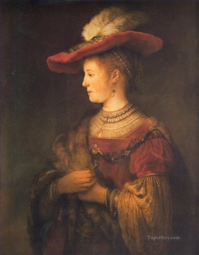 Rembrandt van Rijn Painting - Retrato de Saskia Rembrandt